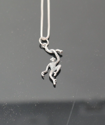 #ad Sterling Silver Monkey Pendant on a Sterling Silver 925 Chain $34.95