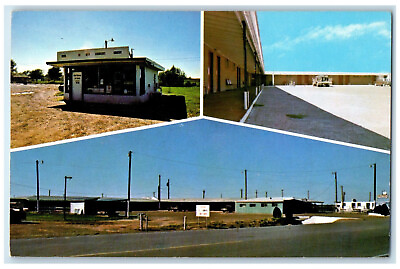 #ad c1960#x27;s Laverne Motel Grocery Laverne Oklahoma OK Multiview Unposted Postcard $19.47