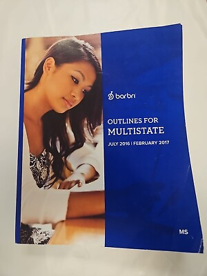 #ad BARBRI OUTLINES FOR MULTISTATE JULY 2016 FEBRUARY 2017 $27.00