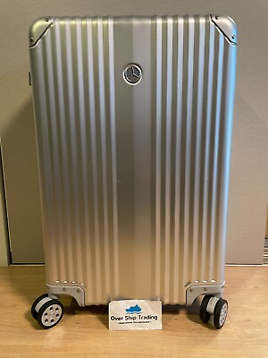 #ad Mercedes Benz Original Aluminum Suitcase 65L Novelty Silver TSA Lock $598.89