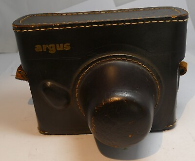 #ad Argus C3 Matchmatic camera leather case black brick Top Grain Cowhide USA $47.69