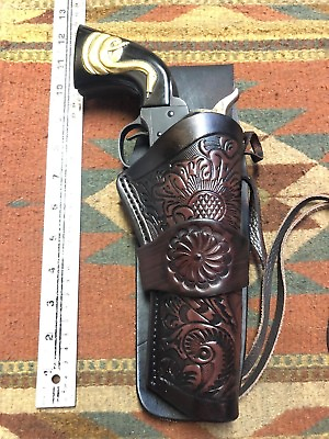 #ad Fits Ruger Wrangler Single Six amp; Ten 22 4.62quot; Cowboy Drop Leather Holster Floral $35.14