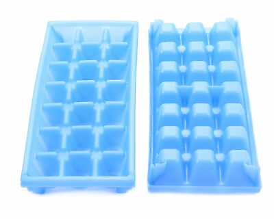 #ad Camco RV Marine Mini Ice Cube Small Freezers Trays Blue 2Pk 44100 $10.86
