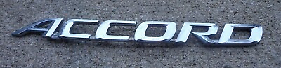 #ad Honda Accord emblem badge decal logo trunk rear chrome script OEM Genuine Stock $15.48