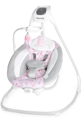 #ad Ingenuity SimpleComfort Lightweight Compact 6 Speed Multi Direction Baby Swing $80.00