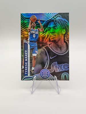 #ad Tyrese Maxey 2021 22 Panini Illusions Emerald #15 76ers $1.79