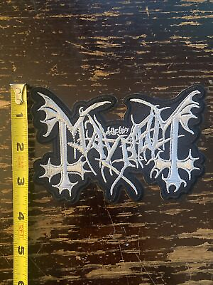 #ad Mayhem Embroidered Iron on Patch Band Punk Rock Heavy Metal Music $4.99