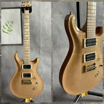 #ad Paul SE 24 Natural Color Factory Electric Guitar HH Pickups Maple Neck Custom $290.16