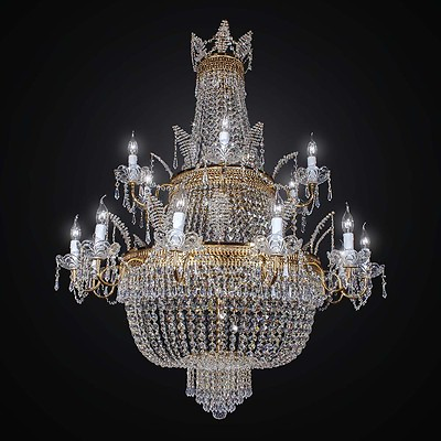 #ad Chandelier Crystal Classic Gold Austria 36 Lights Bga 2532 36 Design Swarovsk $9345.79