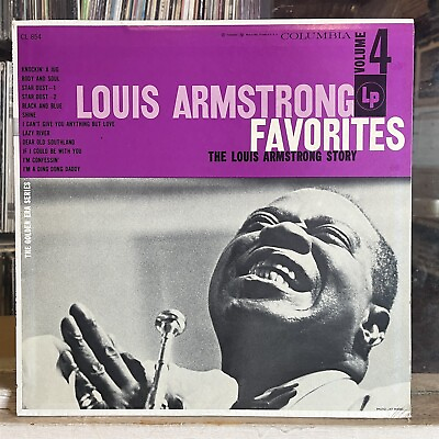#ad JAZZ EXC LP LOUIS ARMSTRONG Story Volume 4 Favorites 1956 COLUMBIA Issue $13.00