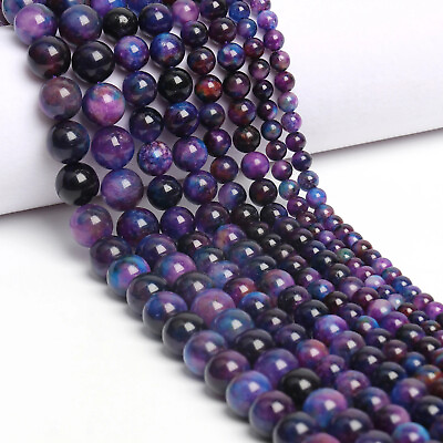 #ad Natural Purple Sugilite Gemstone Bead Smooth Round Bead For Christmas Gift $44.00