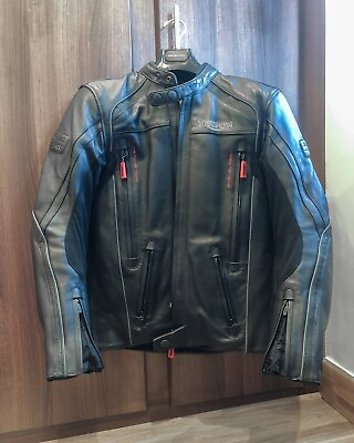#ad Triumph Motorcycles Racing Motor Bike Moto GP Leather Jacket $165.00