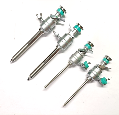 #ad 4pc Laparoscopic Trocar Cannula 3mm 10mm Sterile Surgical Instrument CE Approve $260.00
