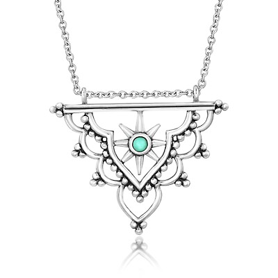 #ad Stunning Sun Star Flowing Chandelier Sterling Silver Pendant Necklace $23.09