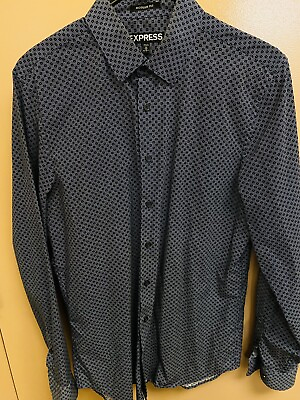 #ad Express Button Up Shirt Medium Modern Fit 15 15 1 2 Used Once Lightly Used $19.99