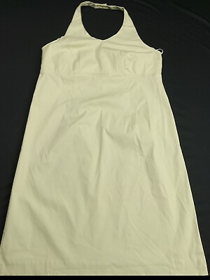 #ad Real Comfort Vintage Maxi Dress Size 8 Peach Orange Linen Blend Coastal Pockets $20.29