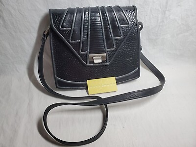 #ad Hazelwood Putnam CT USA Premier Handcrafted Leather Accordian Shoulder Bag Black $49.97