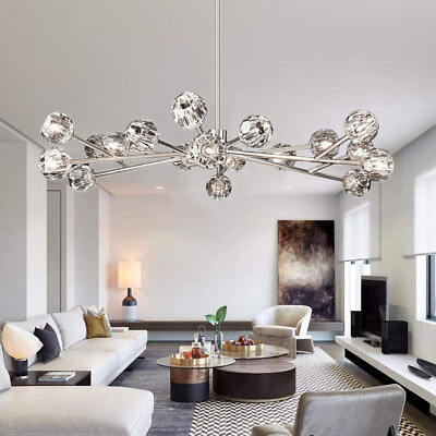 #ad Modern Sputnik Chandelier Crystal Luxury 18 Light Fixture Pendant Ceiling Lights $290.39