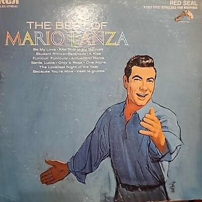 #ad The Best of Mario Lanza. LP Vinyl Record. 1964 RCA Victor. LSC 2748. $12.50