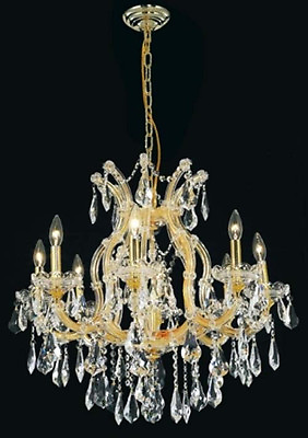 #ad New Crystal Chandelier Maria Theresa Gold 9 Light 26X26 $1689.44