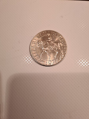 #ad 1977 Elizabeth II #x27;Silver Jubilee#x27; Crown Coin GBP 10.00