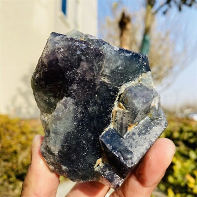 #ad 540g Natural Green Mineral Specimen Fluorite Crystal Quartz Reiki Eengry Stone $80.00