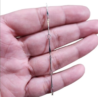 #ad Silver Toned Link Bracelet $20.00