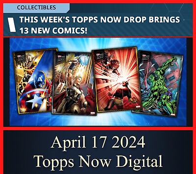 #ad TOPPS MARVEL COLLECT TOPPS NOW APRIL 17 2024 SILVER ONLY 13 CARD SET DIGITAL $0.99