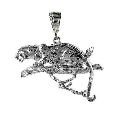 #ad Sterling Silver Panther Large Pendant $29.99