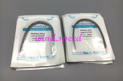 #ad 50 Packs Dental Orthodontic Arch Wire Stainless Steel 14X25 Natural UPPERLOWER $76.49