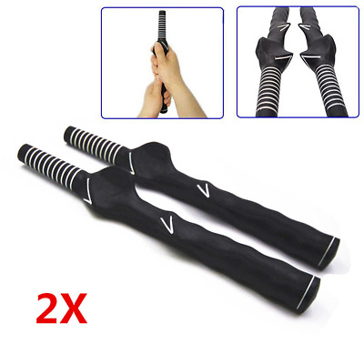 #ad Golf Grip Training Aid Left Handed 2 Pcs Swing Trainer Standard Teaching Outdoor $10.99