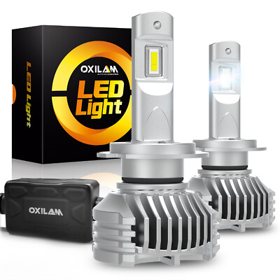 #ad OXILAM H7 LED Headlight Bulbs Brighter 16000 Lumens 80W 6500K White G $21.99