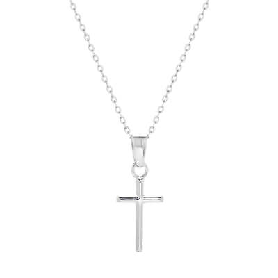 #ad Plain and Petite Sterling Silver Cross Pendant $66.50