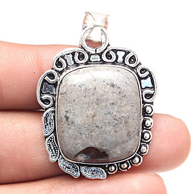 #ad Pendant Rock Calsi Gemstone Handmade Gift For Her Antique 925 Silver Jewelry 2quot; $7.19