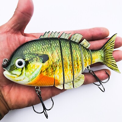#ad Big Large 6 inch 3 oz Blue Gill Swimbait Fishing Lure Large Mouth Bass Musky $13.50