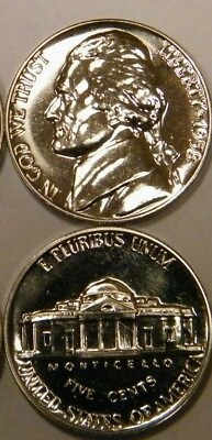 #ad 1958 Jefferson Nickel Gem Proof Coin from US Proof Set $4.95