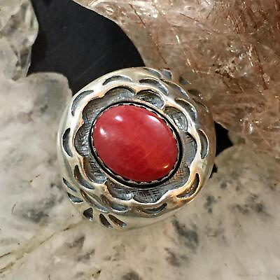 #ad Carolyn Pollack Southwestern Style Sterling Red Jasper Shield Ring For Women $86.25