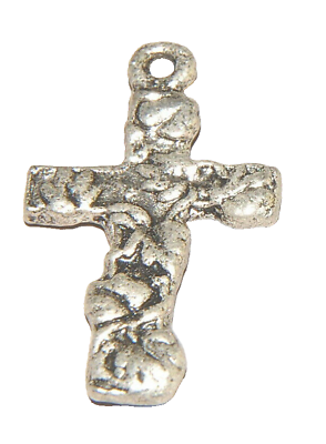#ad Christian Cross Crucifix #2 Charm Tibetan Silver J1084 $6.49