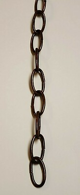 1 Yard Of 8 Gauge Antique Copper Finish Fixture Chandelier Chain 54140J $13.90