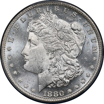 #ad 1880 S Morgan Silver Dollar Frosty PCGS MS 63 *TruView *Video. $129.99