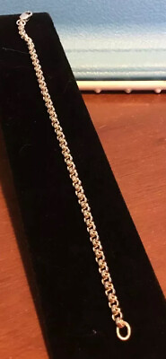 #ad 925 Stainless Silver Bracelet. App 7” 6.89g $30.00