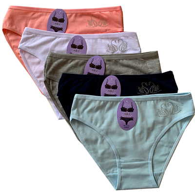 #ad New 5 Women#x27;s Hipster Boyshort Ladies Panties Bikini Underwear Cotton #F109 $10.99