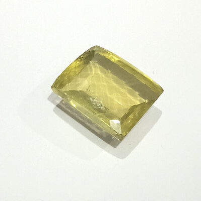 #ad Huge size 169 Ct Cushion Shape Loose Green Gold Lemon quartz gemstone $179.25