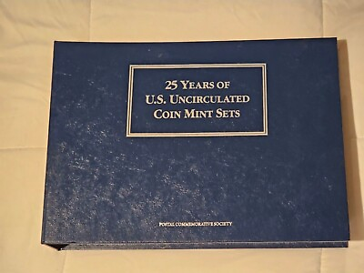 #ad VERY RARE COLLECTION: 25 Years of US UNCIRCULATED MINT SET WITH: COINS STAMPS $450.00