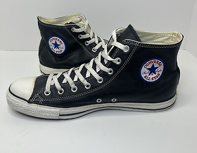 #ad Converse Chuck Taylor Men#x27;s Black Leather All Star High Top Sneaker Mens Size 13 $60.00