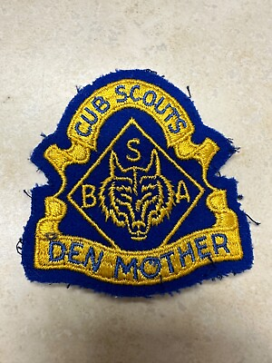 #ad Vintage CUB SCOUTS DEN MOTHER Boy Scout Position Patch $7.65