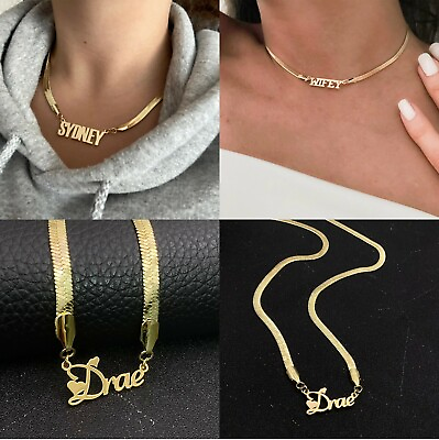 #ad Personalized Custom Name Necklace Jewelry Gift Stainless steel Chain Pendant $26.65