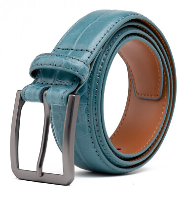 #ad Mens Genuine Leather Belts for Men Dress Belt Many Colors $15.99