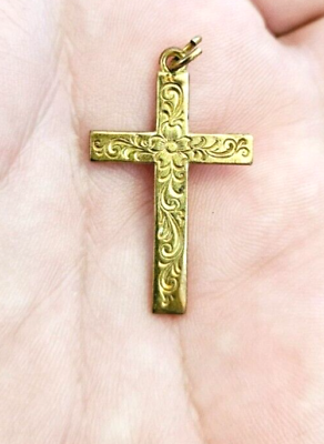 #ad Vintage Cross Crucifix Pendant Holy Jesus Kingdom of Heaven Spiritual God $8.99