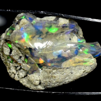 #ad Ethiopian Opal Rough 100% Natural Nice Fire Flash Gemstones 12.40Cts. $13.99